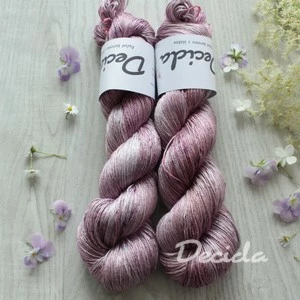"Powder Rose" 100% pravé hedvábí 400m