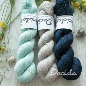 "Set 21" 300g - 80% Merino 20% hedvábí 3mm (360m)