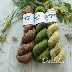 "Set 28" 300g - MIX materiálů (merino/hedvábí)