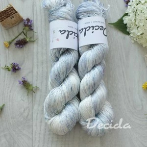 "Blue Snow" 100% pravé hedvábí 400m