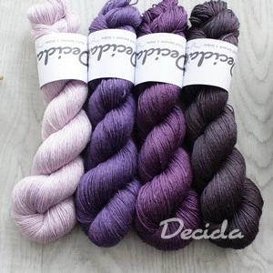 "Set 38" 400g - 80% Merino 20% hedvábí 3mm (360m)