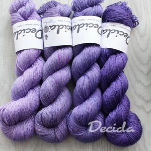 "Set 43" 400g - 80% Merino 20% hedvábí 3mm (360m)
