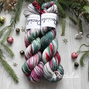 "Vánoční girlanda 3" - ZEBRA Merino sw/nylon 400m/100g