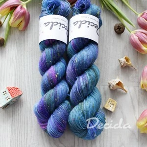 "Syamo" - 85% merino sw a 15% donegal nopky barevné