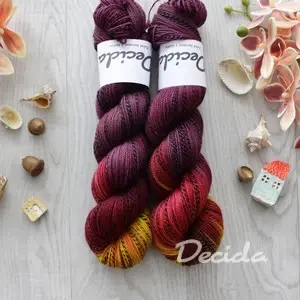 "Podzimní vášeň" - ZEBRA Merino sw/nylon 400m/100g