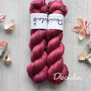 "Sweet Raspberries" - merino sw/hedvábí 50/50 400m
