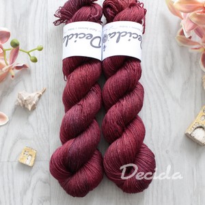 "Kořeněné víno" Merino/hedvábí 3mm