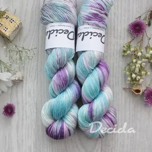 "Wid Flowers" - merino sw/hedvábí 50/50 400m