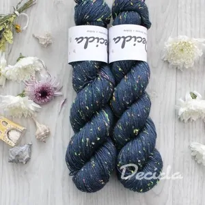 "Blue night" - merino a Donegal neps 400m