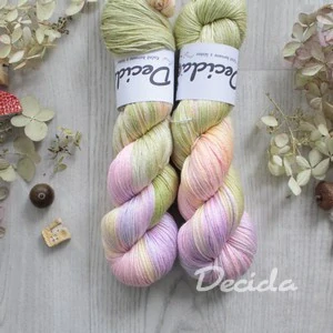 "Manzana pastel" - merino sw/hedvábí 50/50 400m