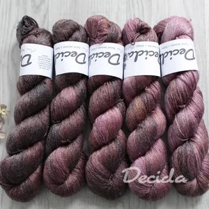 "Fade Čoko-jahody" Merino/tencel 333m