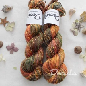 "Pumpkin spice" Donegal DK -  merino sw a Donegal neps 212m