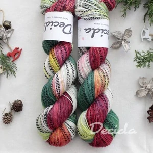 "Vánoční girlanda 2" - ZEBRA Merino sw/nylon 400m/100g