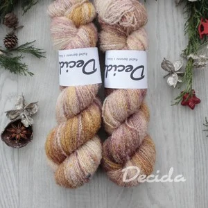 "Vůně skořice" - merino sw Boucle 450m/100g