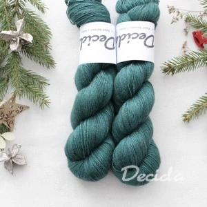 "Teal 2" 120g - 65%merino 20%hedvábí a 15% yak