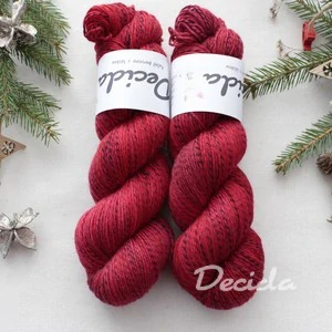 "Christmas Red" EXTRA Merino sw/polyamid 365m/100g Party