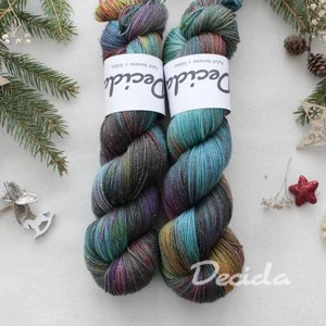 "Cabidelo" - 100g Merino sw/Nylon/Zlatá stellina 400m
