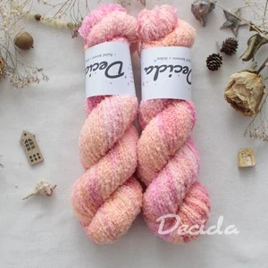 "Pinkí apri" - merino sw Boucle 220m/100g