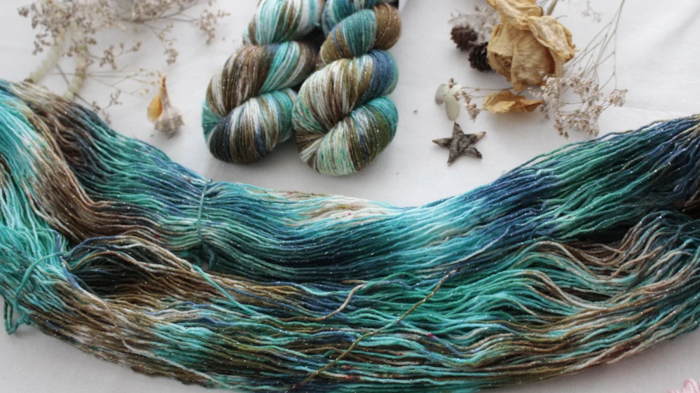 "Bahia" - EXTRA Merino sw/polyamid/Lurex 400m/100g