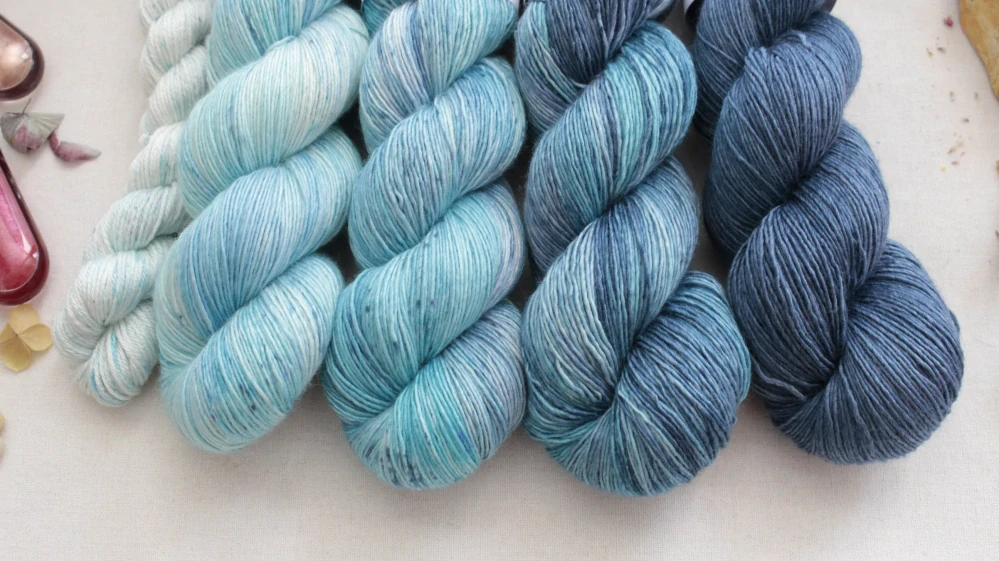 "Fade set 56" - 420g merino/hedvábí 70/30 400m