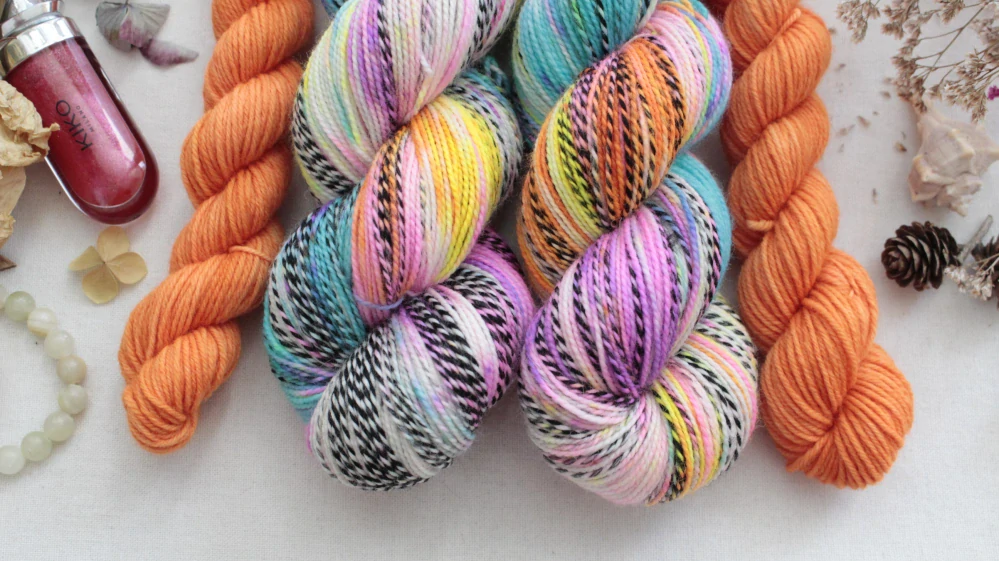 "Neon balm 5 - Oranž" - ZEBRA Merino sw/nylon 365m - set 120g PŘEDOBJEDNÁVKA 