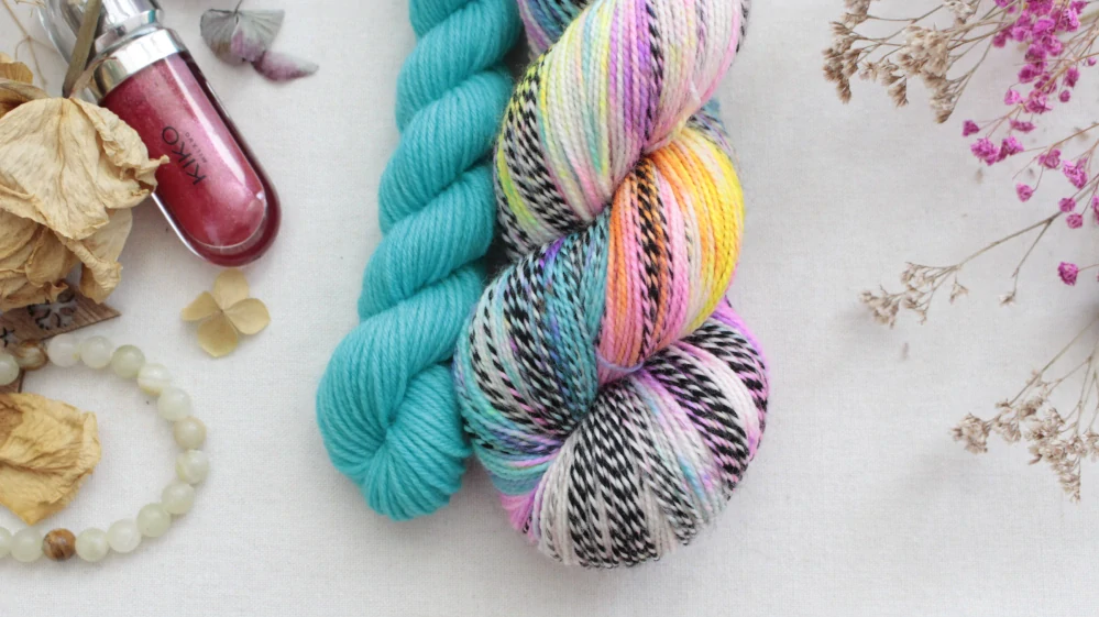 "Neon balm 5 - Tyrkys" - ZEBRA Merino sw/nylon 365m - set 120g