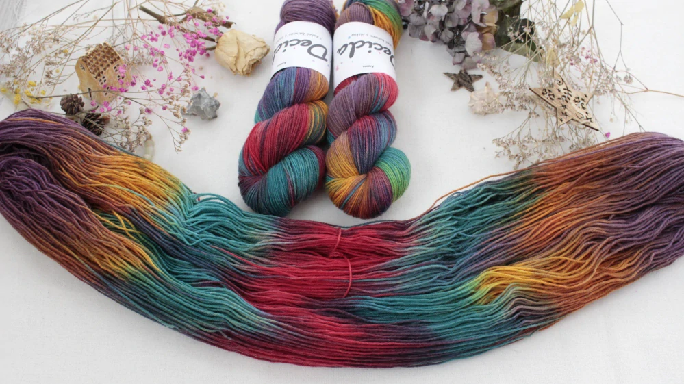 "Araora"  EXTRA Merino sw/polyamid 400m/100g