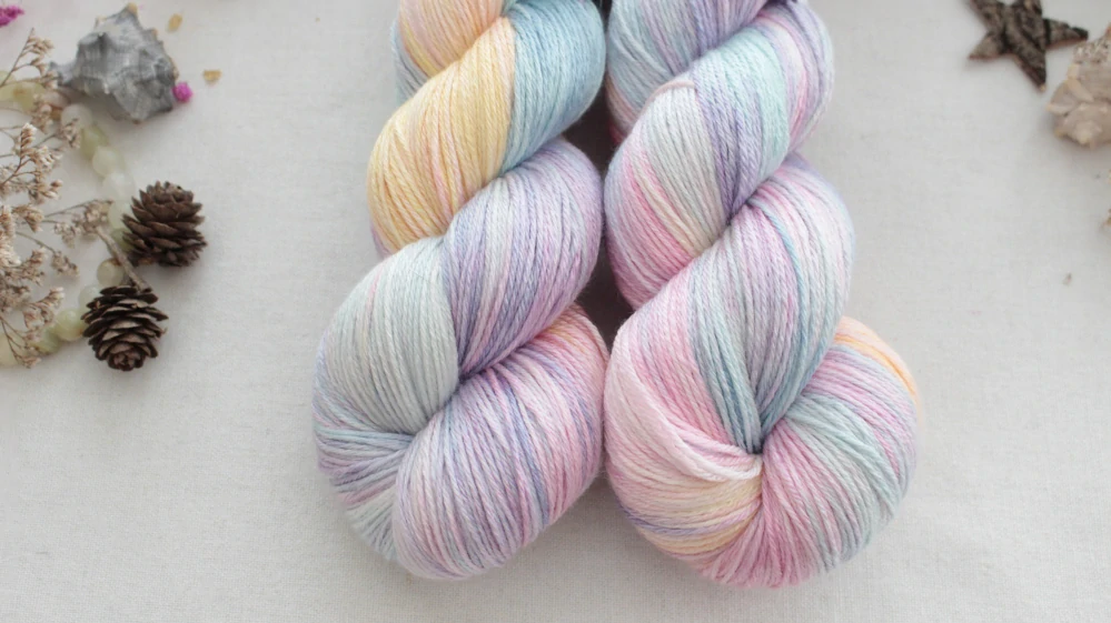 "Pastel" - merino sw/hedvábí 50/50 400m