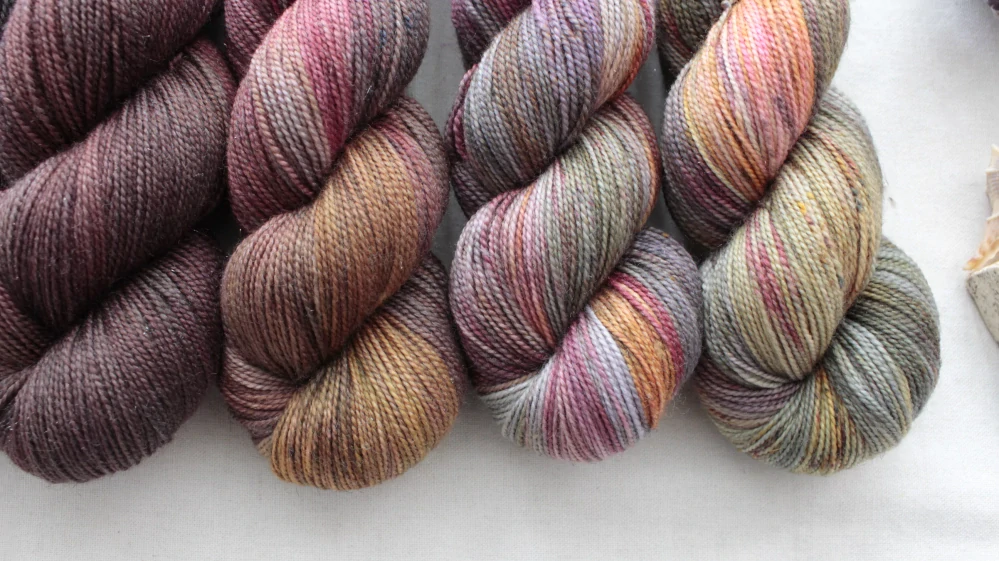 "Fade 6" 500g merino sw/nylon/Bronze stellina 400m