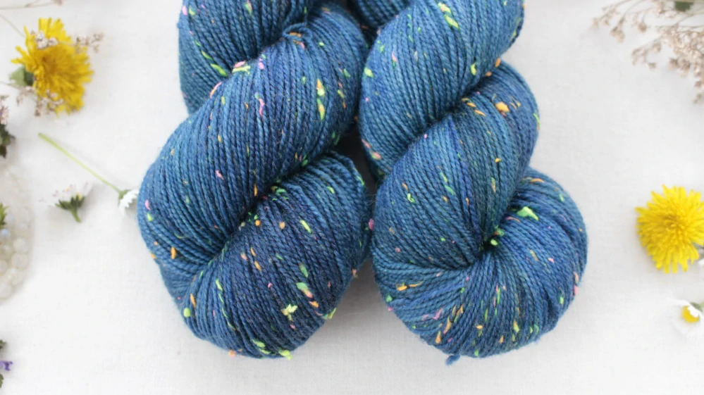 "Blueblu" - merino a Donegal neps 400m