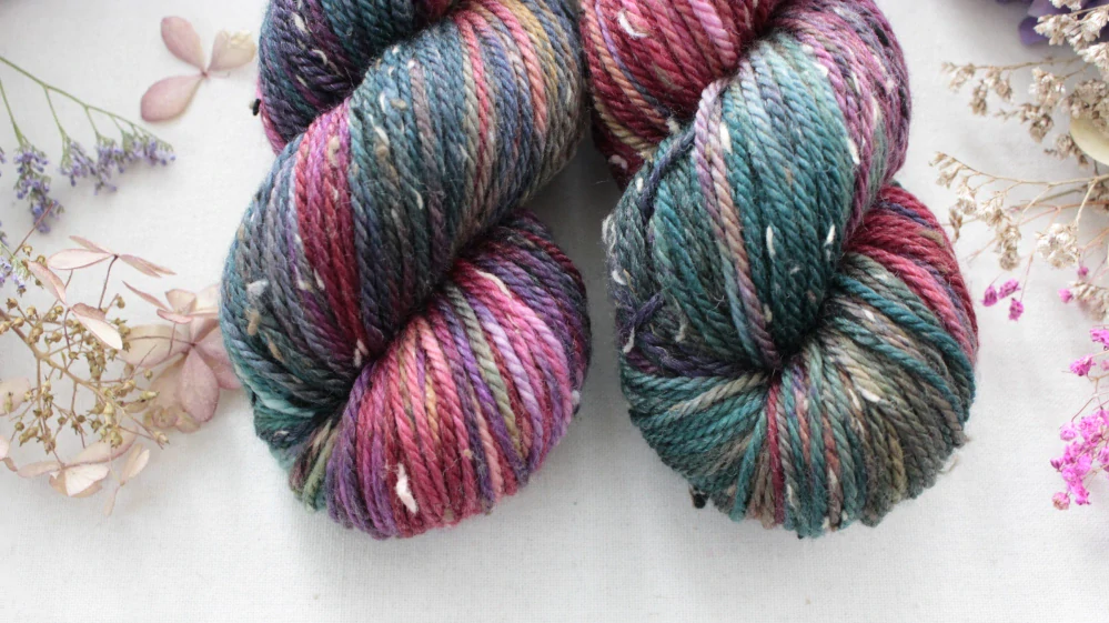 "Pirus" - merino a Donegal neps ARAN 166m/100g