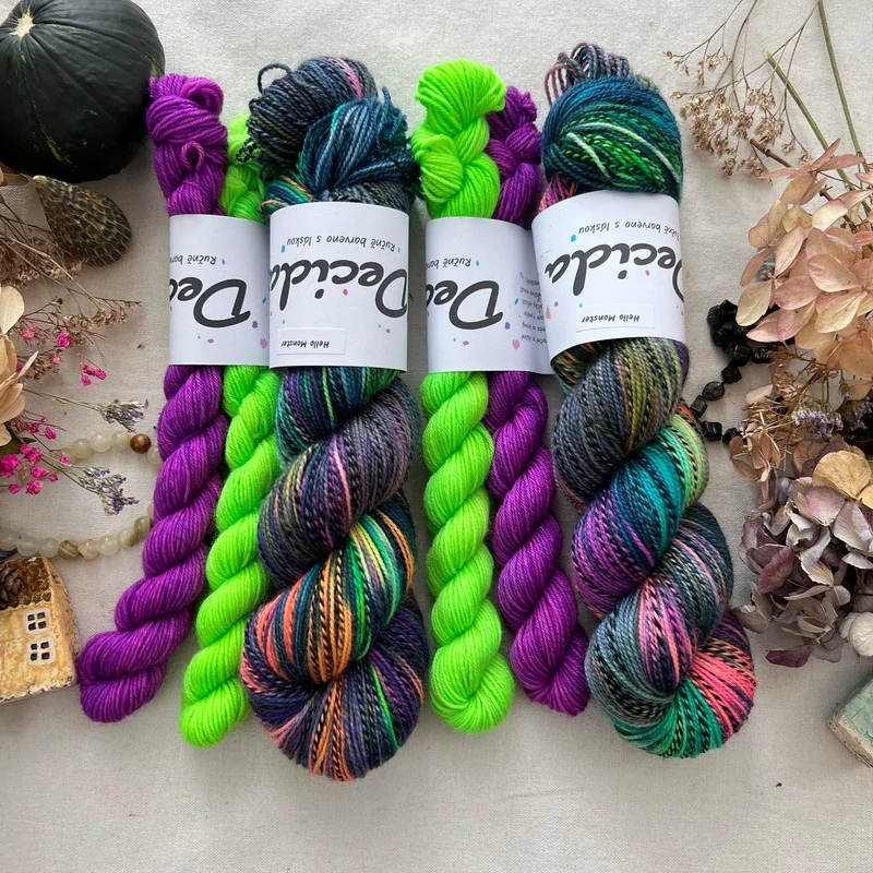 "Hello Monster 1" - ZEBRA Merino sw/nylon 365m set 140g