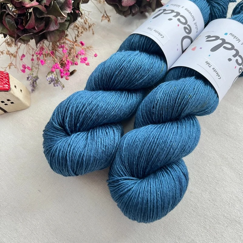"Celeste Tide" 80% merino 20% hedvábí 400m 