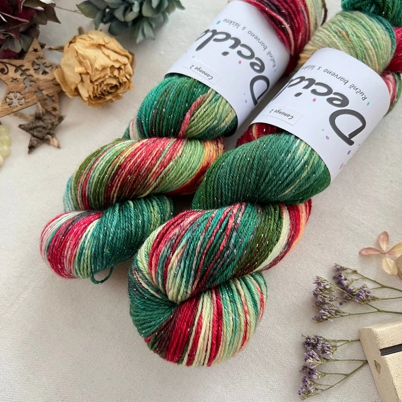 "Canonge 2" - EXTRA Merino sw/polyamid/Lurex 400m/100g