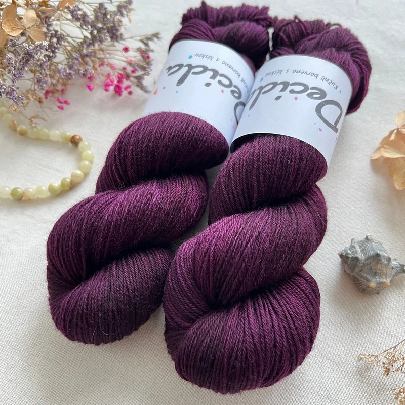 "Dark Burgundy" EXTRA Merino sw/polyamid 400m/100g