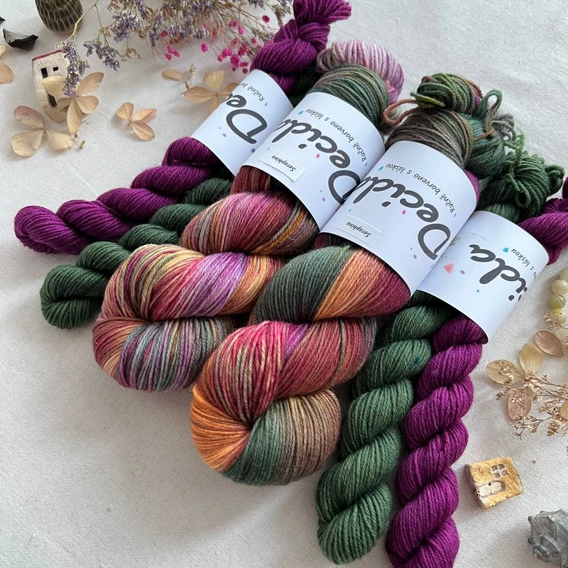 "Seraphina" EXTRA Merino sw/polyamid 400m/100g Set 140g