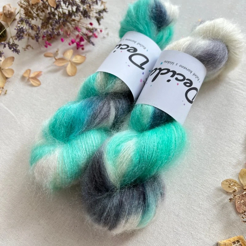 "Jade 2"- 75% superkid mohér/25%hedvábí 420m/50g