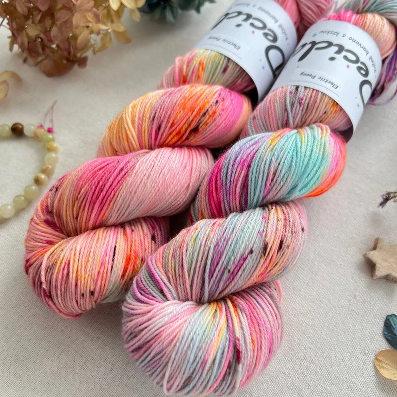 "Electric Peony" -  EZ Dye Merino 400m