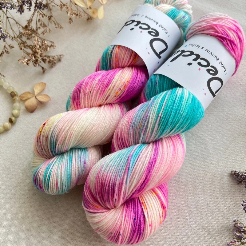 "Cukrové konfety" Super soft Merino sw/polyamid High Twist 400m/100g