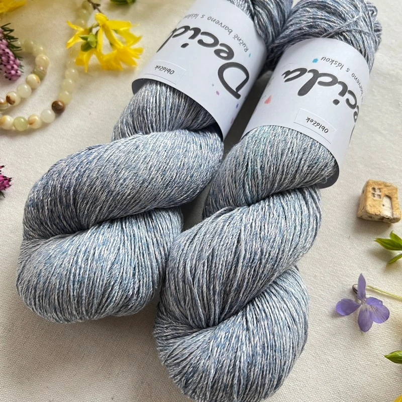 "Obláček" - 53% bambusová viskóza 47% buretové hedvábí 460m/100g