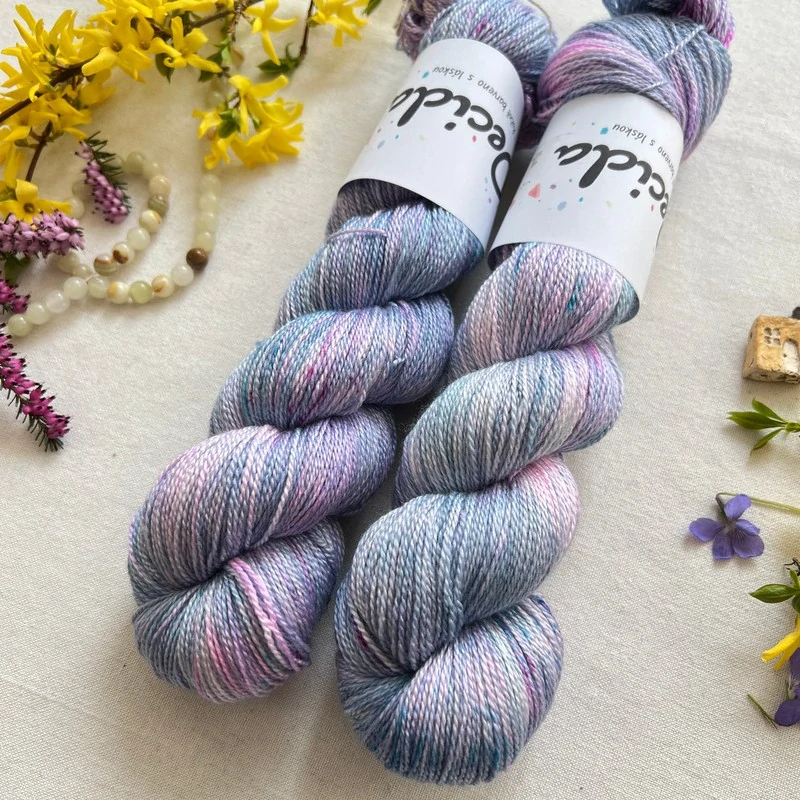 "Violet Drift" merino/hedvábí 50/50 600m