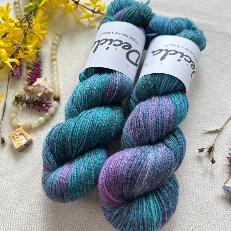 "Teal Bliss" - EXTRA Merino sw/polyamid/bambus 400m/100g