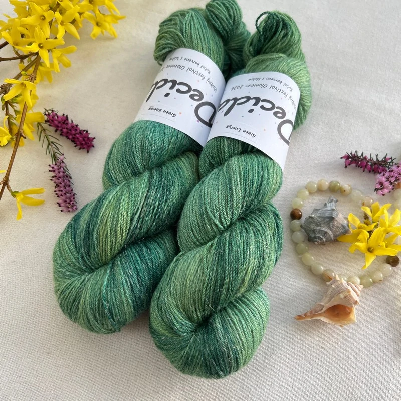 "Green Energy" 60% merino 20% hedvábí 20% konopí 400m 