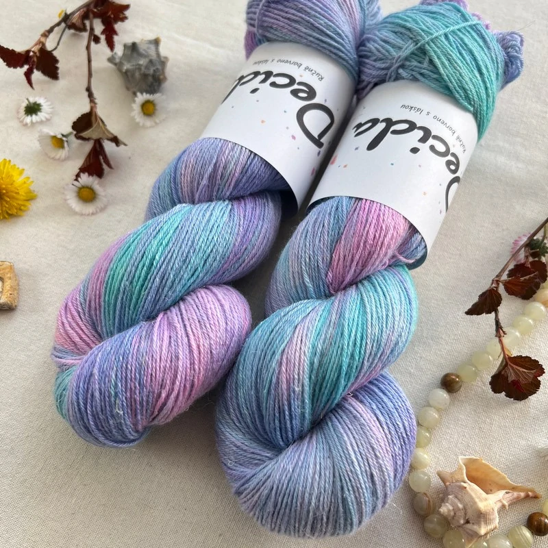 "Vietri sul Mare" 60% merino 20% hedvábí 20% konopí 400m 