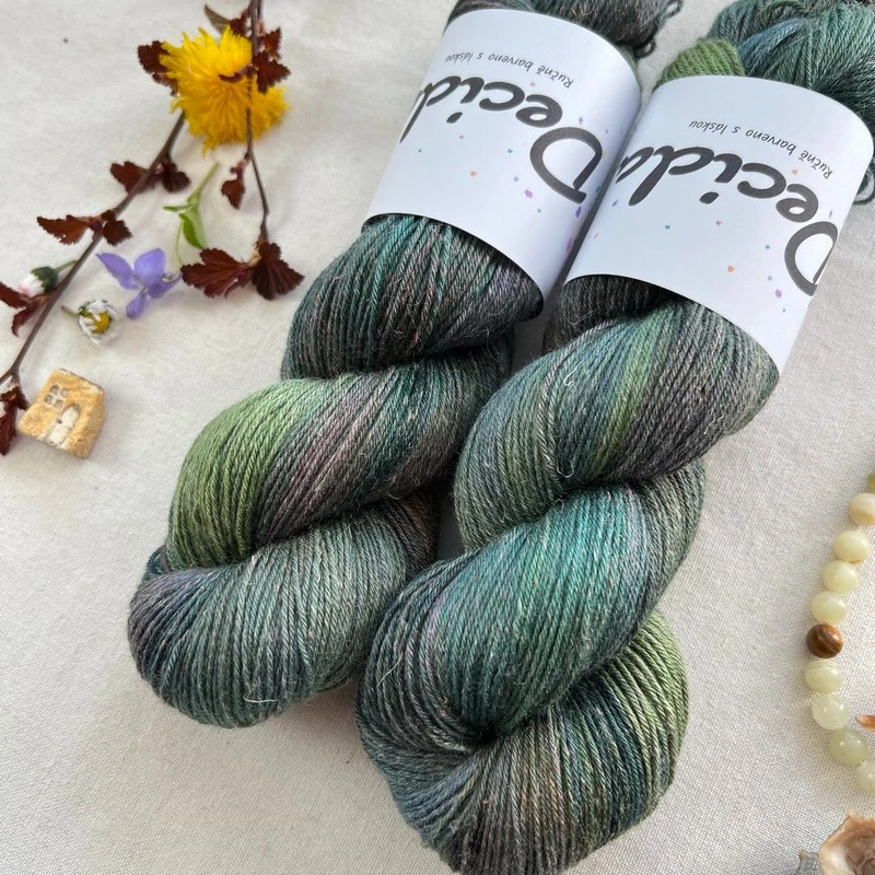 "Mireille" 60% merino 20% hedvábí 20% len 400m 