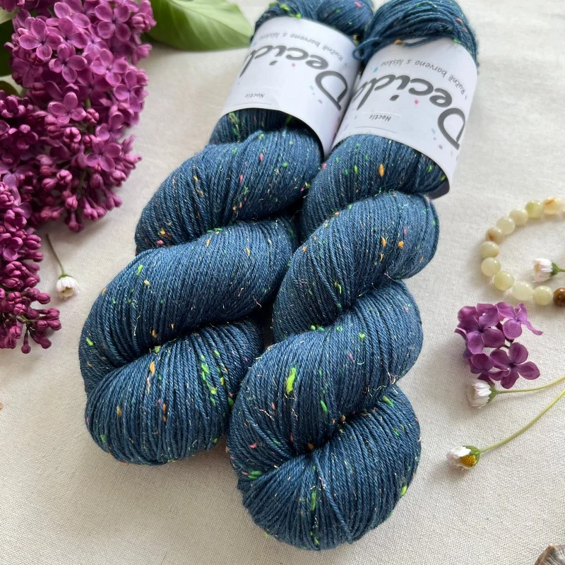 "Noctis"- 80% merino sw 10% donegal 10% stelina 400m/100g