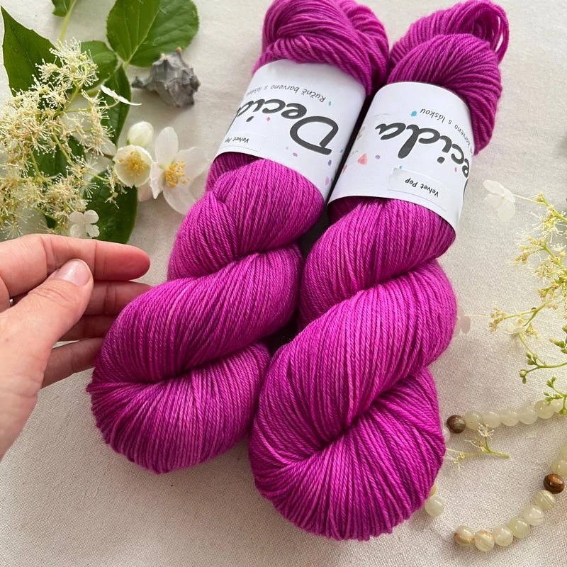 "Velvet Pop" EXTRA Merino sw/polyamid 400m/100g