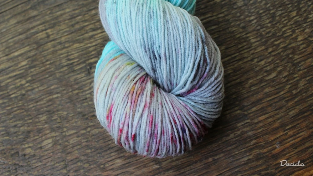 "Azur/šedá probarvená"  extra MERINO se sw 3mm