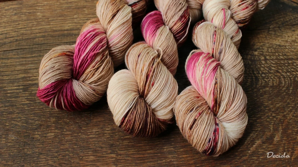 "Čokoláda s višněmi 1" extra MERINO se sw 3mm