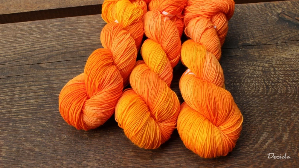 "Šťavnatá mandarinka" extra MERINO se sw 3mm